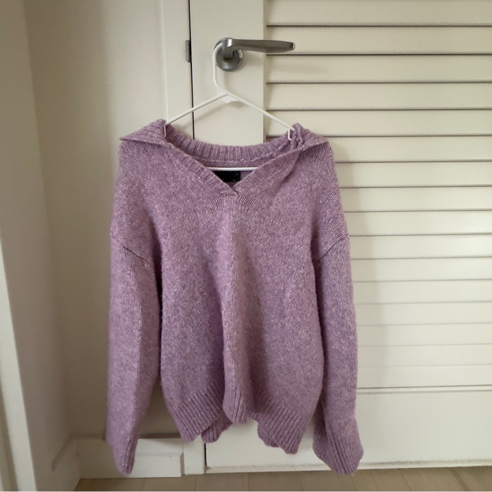 oversized lilac sweater